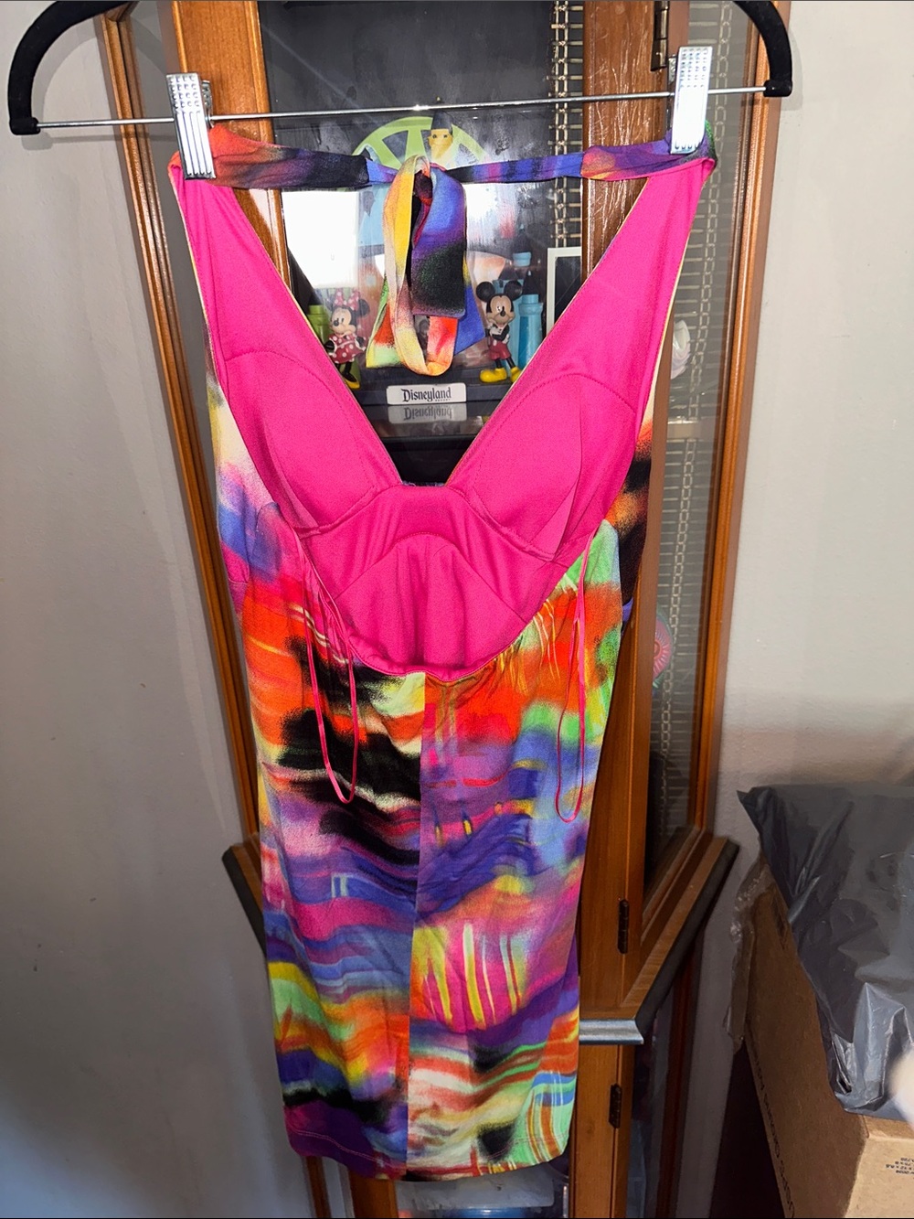 Vibrant Multicolor Tie-Back Sundress - Picture 3 of 4